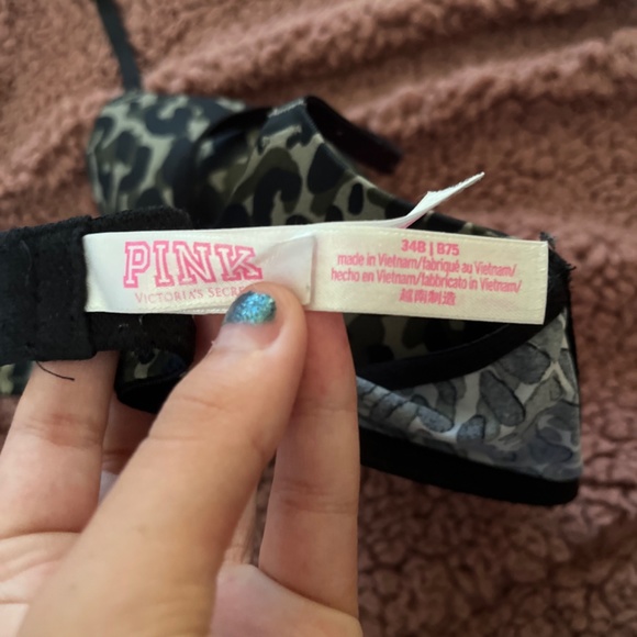Pink wear everywhere cheetah print bra size 34B - Picture 2 of 4